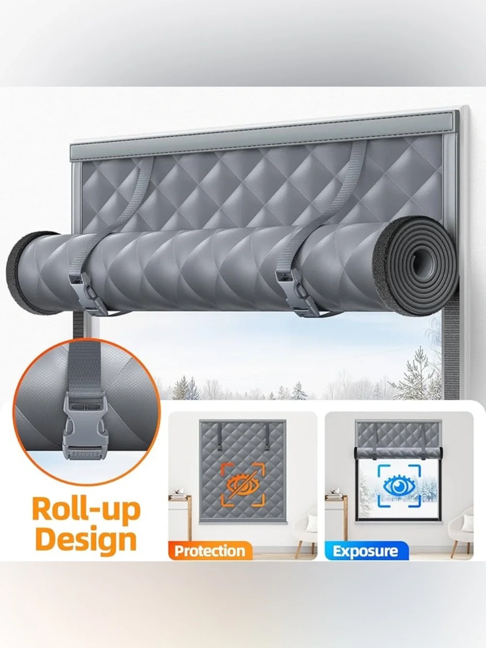 Fanfanwin 2 Set Window Insulation for Winter 63 x 39 Inch